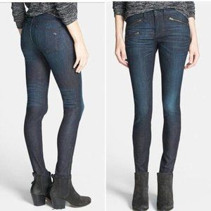 Rag & Bone Skinny Zip Detail Jean, Kensington Dark